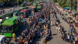 Mass exodus of workers and farmers in India due to the lockdown 