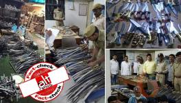 Old images of weapons seized in Punjab, Gujarat shared as Delhi riots