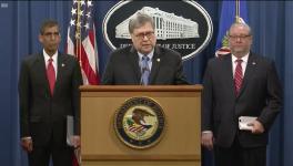 US attorney general William Barr announces the indictment of Nicolas Maduro.