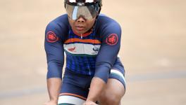 Indian cyclist Esow Alben