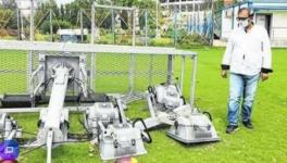 Salt Lake stadium damage after cyclone Amphan hit Kolkata