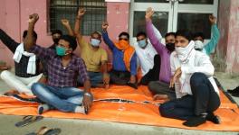 COVID-19: Ambulance Workers Protest in Varanasi over Unpaid Salaries, Termination Notices
