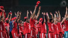 Bayern Munich players celebrate eighth Bundesliga title victory