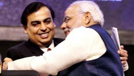 Mukesh Ambani and Narendra Modi