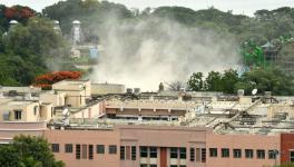 Telangana secretariat building demolished