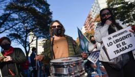 Protest against Urgent Consideration Law in Uruguay