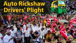 Tamil nadu auto rickshaw drivers protest