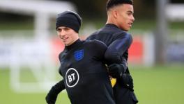 Mason Greenwood and Phil Foden of England football team
