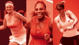 Victoria Azarenka, Serena Williams and Tsvetana Pironkova at US Open