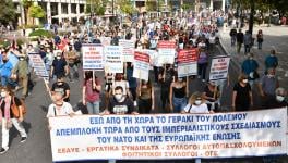 Greek trade unionists, peace activists protest visit of NATO Secretary General