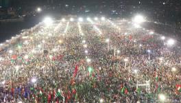 Opposition rally against Imran Khan in Karachi, Pakistan. 