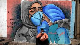 A mural in the Nusseirat refugee camp in central Gaza Strip, November 16, 2020. Photo : China Global Television Network (CGTN)