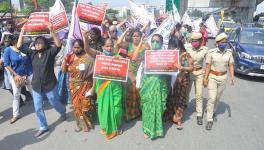 Women Storm Raj Bhawan in Chennai on Mahila Kisan Diwas