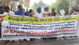 Thousands of DU Teachers March Against Delhi Govt's Policies