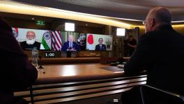 A virtual meeting of the "Quad" took place on March 12 with participation of the heads of state from India, the US, Australia, and Japan. Photo: Twitter/Scott Morrison