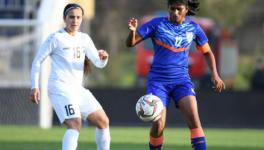 Uzbekistan vs India women's football match