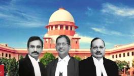 LtoR: Justice L Nageswara Rao, CJI NV Ramana and Justice Surya Kant.