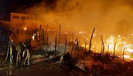 Massive Fire Destroys Delhi’s Only Rohingya Camp
