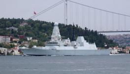 HMS Defender passes through Bosphorus on what turned out to be an eventful passage to Black Sea, June 14, 2021 