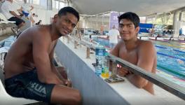 Indian swimmers Sajan Prakash and Srihari Nataraj