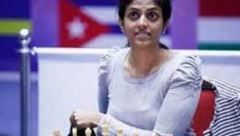 Dronavalli Harika at Fide Online Chess Olympiad