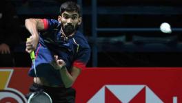 Kidambi Srikanth at BWF World Badminton Championships in Huelva, Spain.