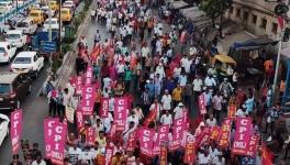 Kolkata: Left Parties March Against Rising Communalism, Jahangirpuri Demolition