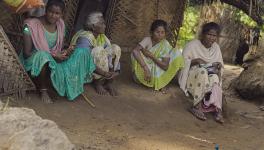 Malasar Adivasi women at the Navamalai settlement.