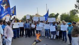 Activists protesting at Sarangpur, Ahmedabad