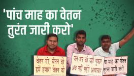 Delhi- EDMC Teachers Protest Against Non-Payment of Salaries for Five Months