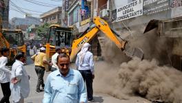 Municipal Corporation Department (MCD) carries out a demolition drive