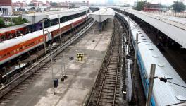 Kolkata, Jun 19 (ANI): Trains stand at the Howrah Railway Station as several trains were cancelled in view of the ongoing Agnipath agitations, in Kolkata on Sunday.