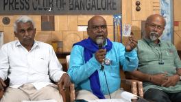 Mariyappa, N Krishna and Alibaba address a press conference on June 9