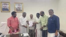 AIKS delegation submitting memorandum to Bhupender Yadav at Parliament