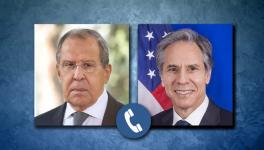 Russian Foreign Minister Sergey Lavrov (L) spoke with US Secretary of State Antony Blinken at latter’s request, Jul 29, 2022 
