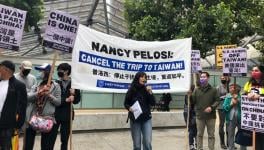 Pivot to Peace co-founder Sheila Xiao speaks at an August 1 rally in San Francisco, "Our enemy is inflation, this economic crisis. In the richest country in the world, people are living on the streets! That’s our problem, not China!" (Photo: Pivot to Peace via Twitter) 