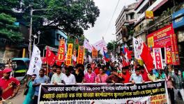 WB: Left Student, Youth, Gherao Kolkata Municipal Corporation, Demand Filling of Vacancies