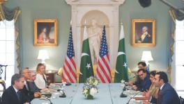 US Secretary of State Antony Blinken (L) and Pakistan Foreign Minister Bilawal Bhutto (R) commemorating the 75th anniversary of diplomatic relations, Washington, September 26, 2022