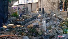 The demolished ‘untouchability wall’ in Thokammur. It was built close to the houses of the Adi Dravidars SC community.