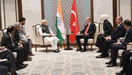 Prime Minister Narendra Modi (L) met Turkiye President Recep Erdogan at Samarkand, Uzbekistan, September 16, 2022