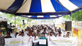 Foreign medical graduates demand the fulfilment of the state government’s promise of internship fees waiver in Chennai on November 4.