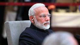 Prime Minister of India Narendra Modi at an informal meeting of heads of state and government of the BRICS countries.