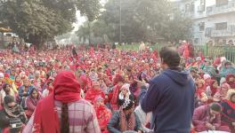 Call for march was given by Asha Workers Union, Haryana- affiliated with the Centre of Indian Trade Unions (CITU)