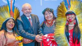 Brazil’s President-elect Lula with indigenous activists at COP27 (Photo: COP27 Press Pool)