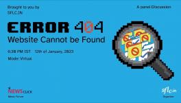'Error 404, Website Cannot be Found'
