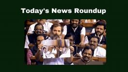 Congress MP Rahul Gandhi speaks in the Lok Sabha during Budget Session of Parliament, in New Delhi, Tuesday, Feb. 7, 2023.