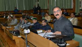 Himachal Pradesh Chief Minister Sukhvinder Singh Sukhu presents the State Budget 2023-24 in the Assembly, in Shimla, Friday, March 17, 2023.
