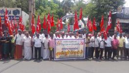Protest to resume beef sale in Puliyampatti weekly market. Image courtesy: P Shanmugam