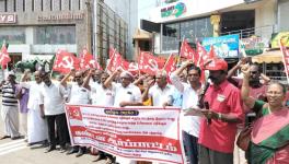 Protest held in Kanyakumari. Image courtesy: CITU, Tamil Nadu