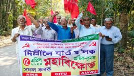 Campaign by CITU, AIKS and AIAWU in Assam for the Delhi Rally on April 5.